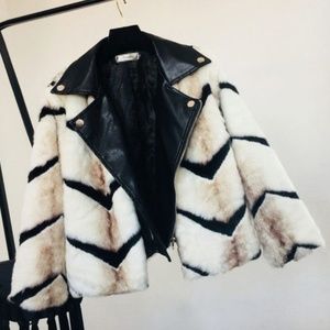 Brand New Faux Fur High Fashion Jacket